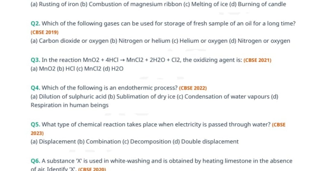 SCIENCE PYQ  CLASS 10 CBSE 2026-27, image 2
