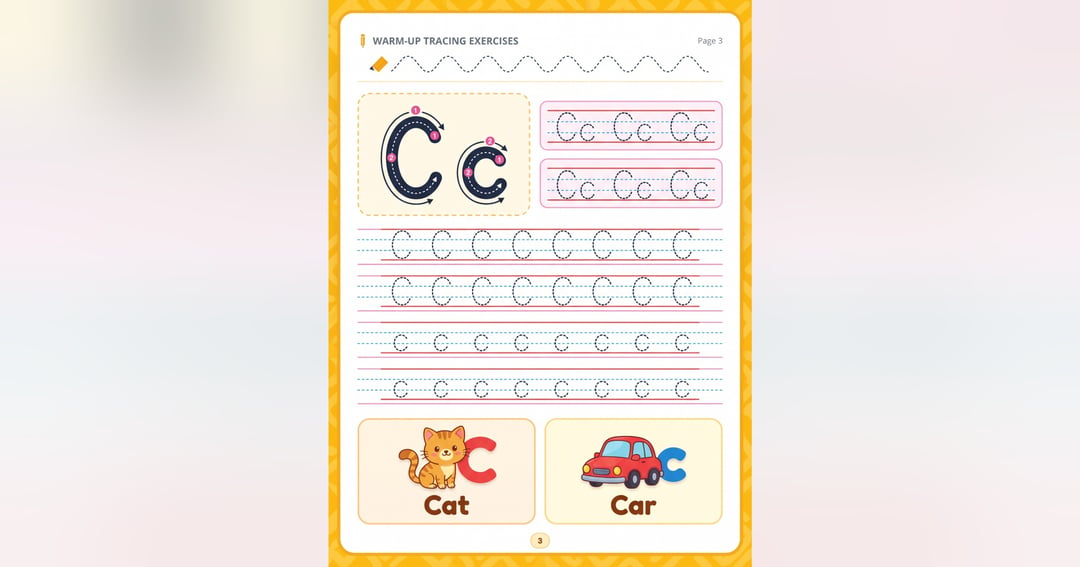 Tresinix Alphabet Tracing Workbook: A-Z Handwriting Practice for Kids (Ages 3-5), image 3