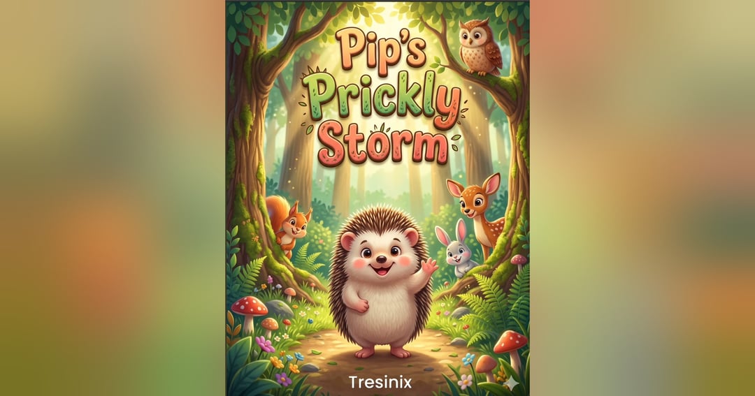 Tresinix Story Book: Pip's Prickly Storm for Kids (Ages 2-8)