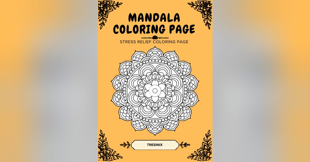 Tresinix Mandala Colouring Book: For all Kids & Adults