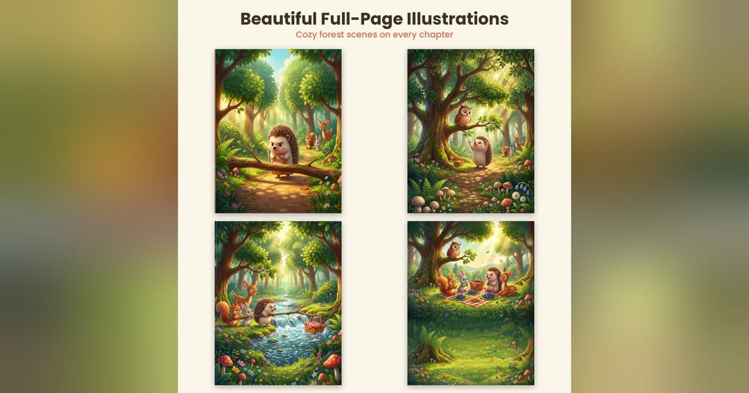 Tresinix Story Book: Pip's Prickly Storm for Kids (Ages 2-8), image 2