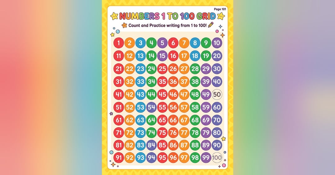 Tresinix Number Tracing Workbook: 1-100 Handwriting Practice for Kids (Ages 3-5), image 4
