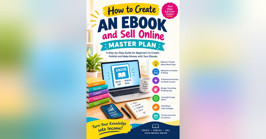 How to Create an ebook and Sell Online: The Beginner’s Master Plan