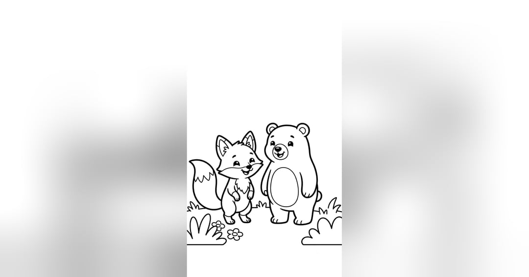 Cute Animals Colouring Book for Kids, image 3