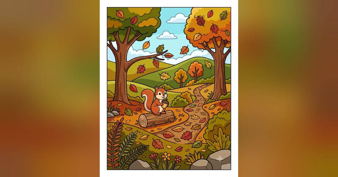 Nature Scenery Colouring Book for Kids, image 5