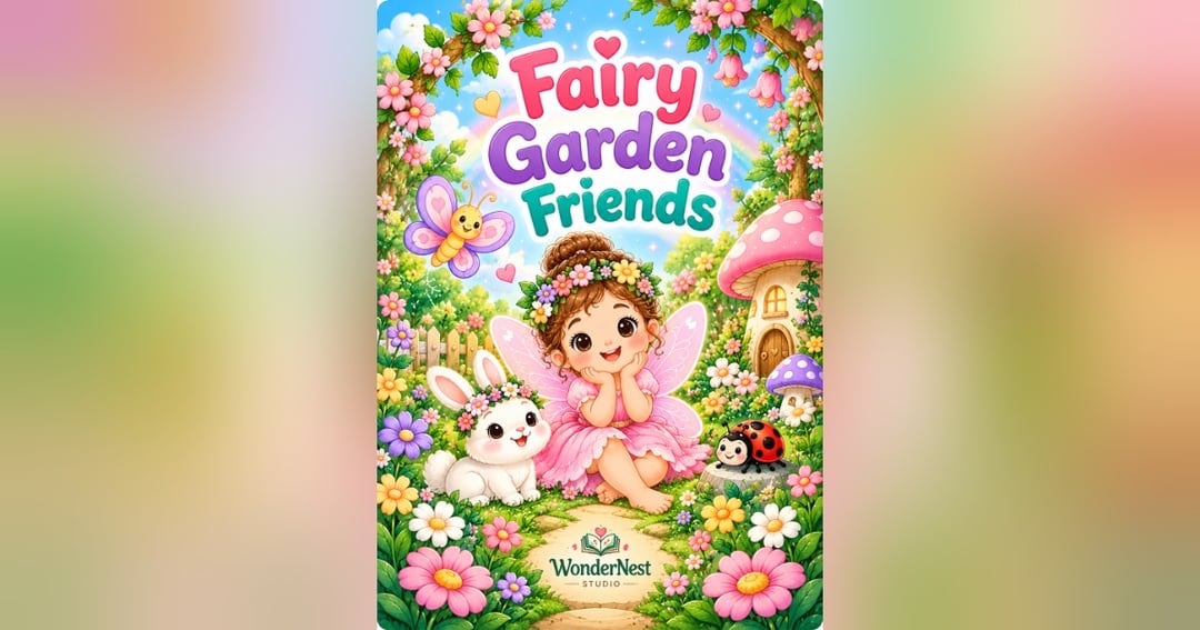 Fairy Garden Friends – Printable Coloring Book for Kids Ages 3–7