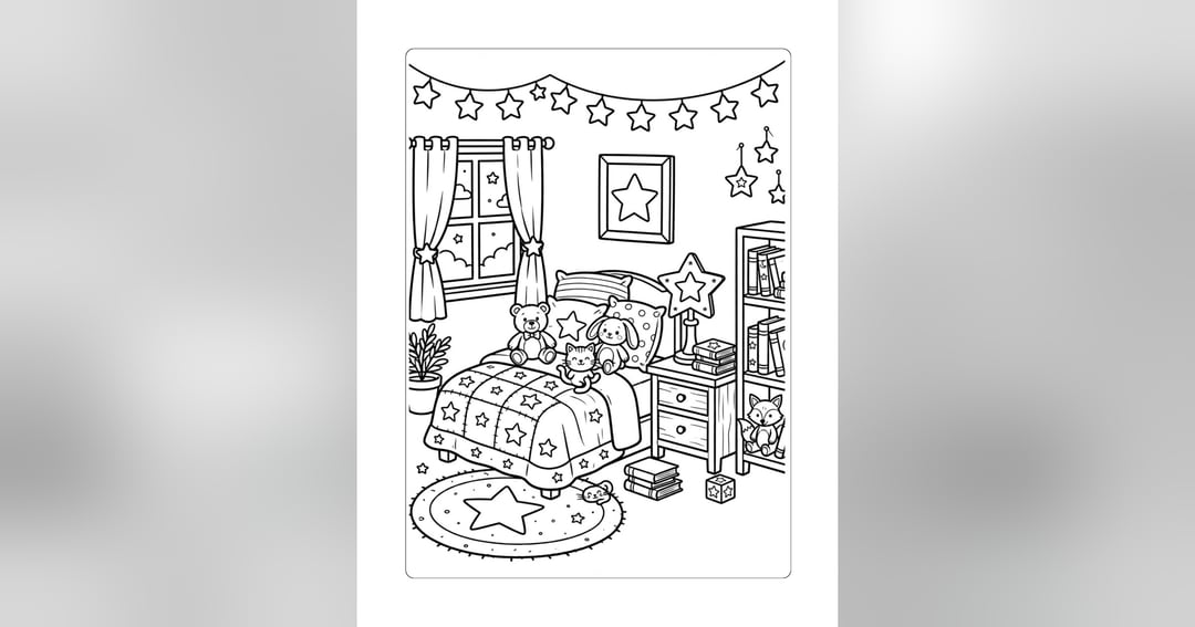 Cozy Days colouring book, image 3