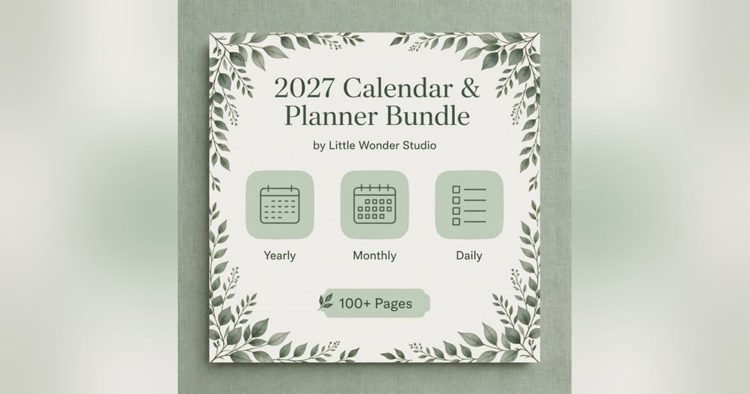 2027 Calendar & Planner Bundle, image 2
