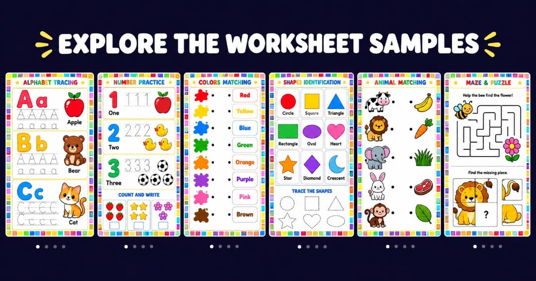 6000+ Kids Activity Worksheets Bundle | Fun Learning for Kids, image 2