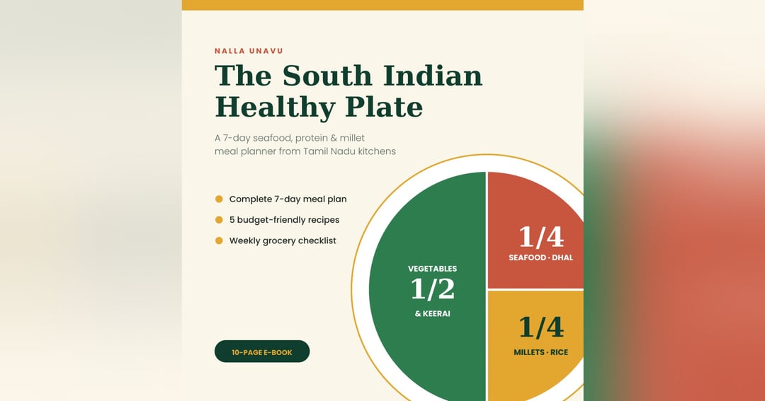 The South Indian Healthy Plate: 7-Day Seafood, Protein & Millet Meal Planner (Tamil Nadu Style), image 2