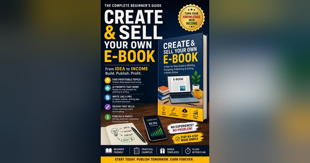 Create & Sell Your Own E-book: The Complete Beginner’s Guide