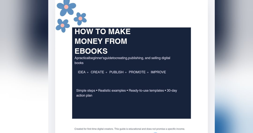 📚 learn how to make money with eBooks💸✨