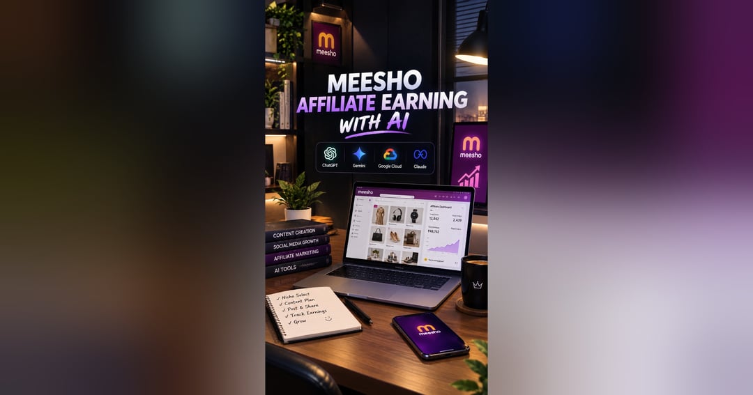 Meesho Affiliate Earning with AI – Instagram Growth, Reels & Online Earning की Complete Hindi Guide, image 2