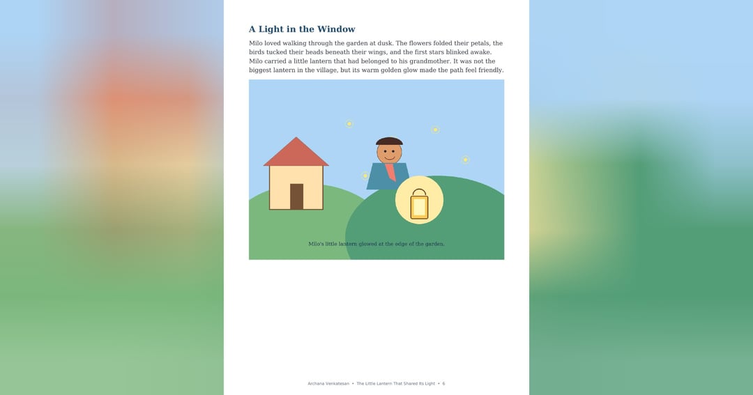 The Little Lantern That Shared Its Light | Children's Story & Activity Book, image 4