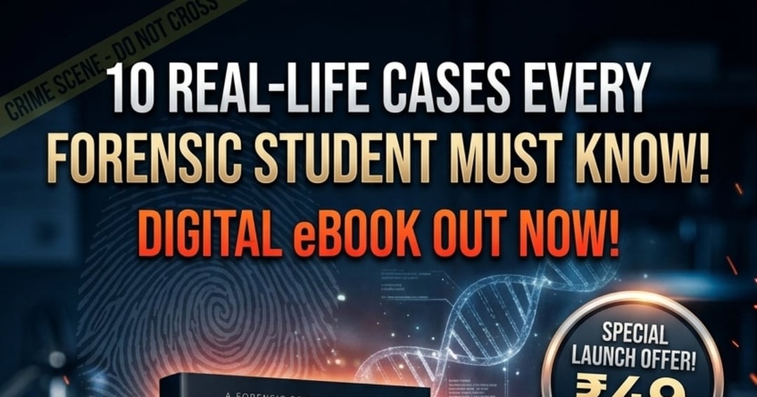 NEW FORENSIC SCIENCE EBOOK — LAUNCH OFFER   FORENSIC FILES 10 Real Cases That Changed Forensic Investigation  A short, visual & student-friendly ebook covering 10 real forensic cases., image 2