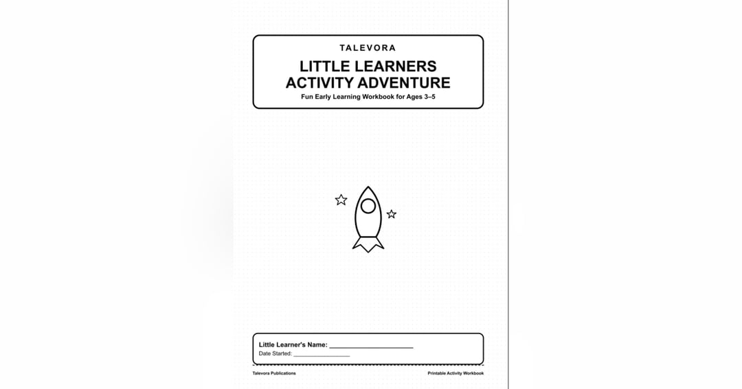 Little Learners Activity Adventure Workbook | Printable Preschool Learning Activities for Ages 3–5, image 2