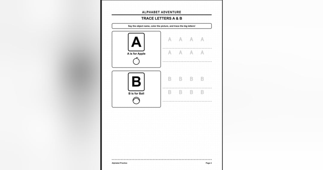 Little Learners Activity Adventure Workbook | Printable Preschool Learning Activities for Ages 3–5, image 3