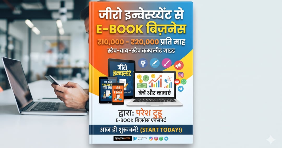 जीरो इनवेस्टमेंट से E-BOOK बिज़नेस – स्टेप-बाय-स्टेप कम्प्लीट गाइड |