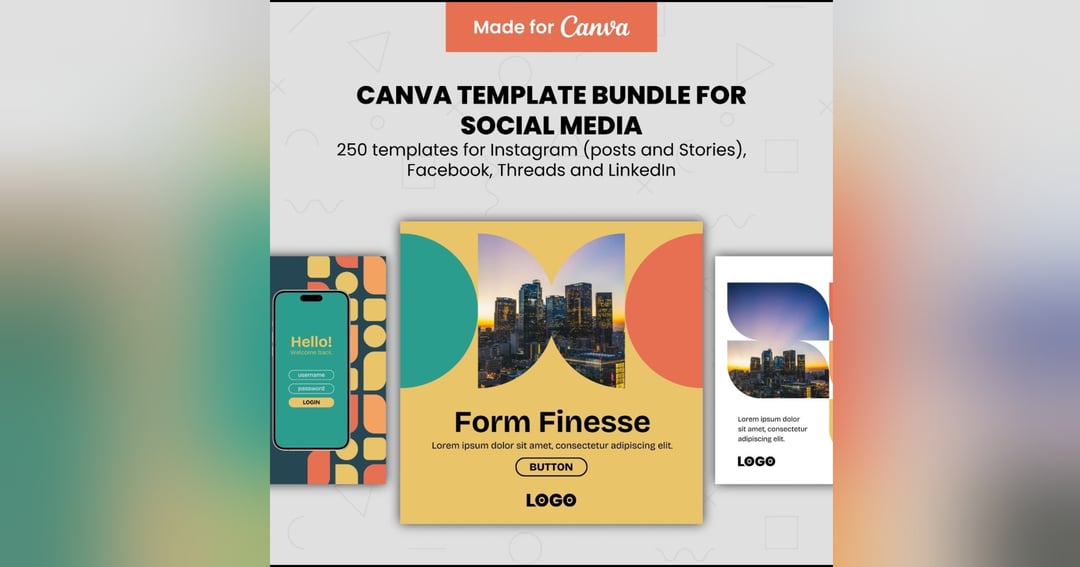 Canva social media template