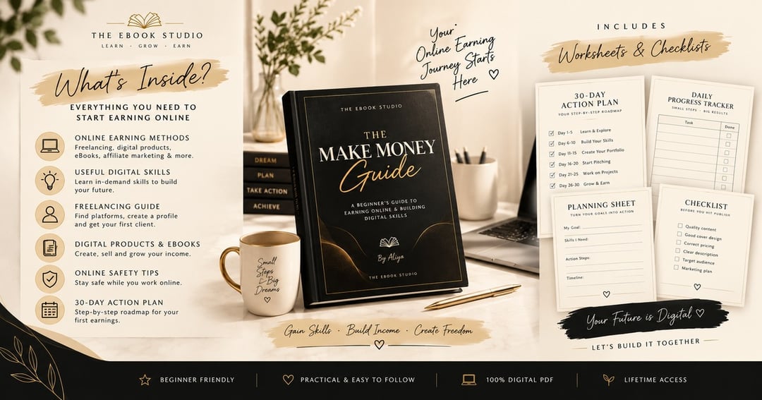 The Make Money Guide – A Beginner’s Guide to Online Earning & Digital Skills, image 3