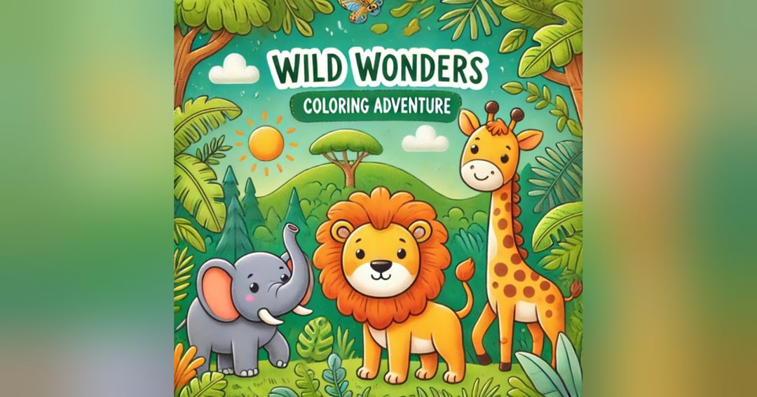 Cartoon  Animals & Birds Colouring E-Books