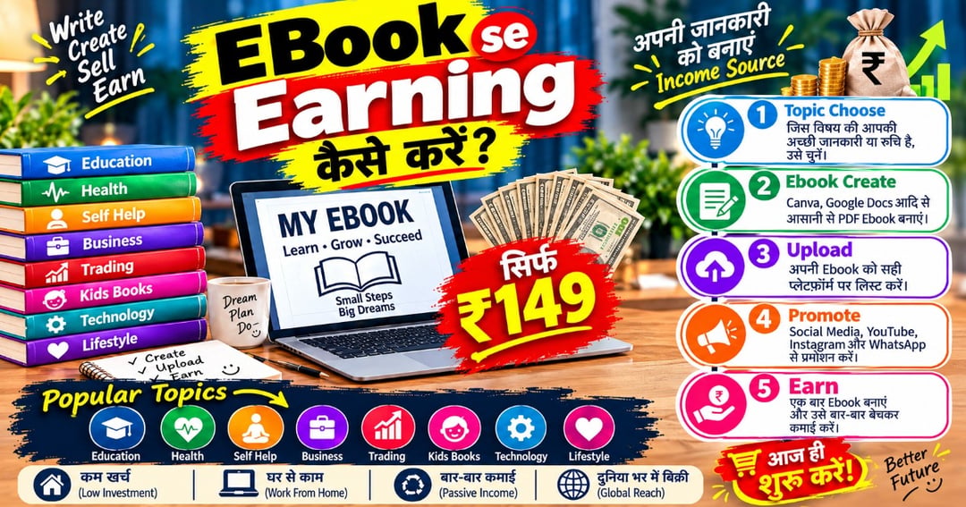 Ebook Se Earning Kaise Kare?