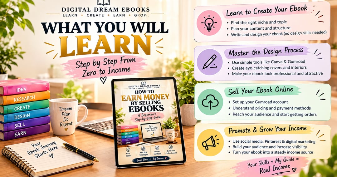 How to Earn Money by Selling Ebooks | 190 Pages Hindi + English Beginner’s Guide | Digital Dream Ebooks, image 2