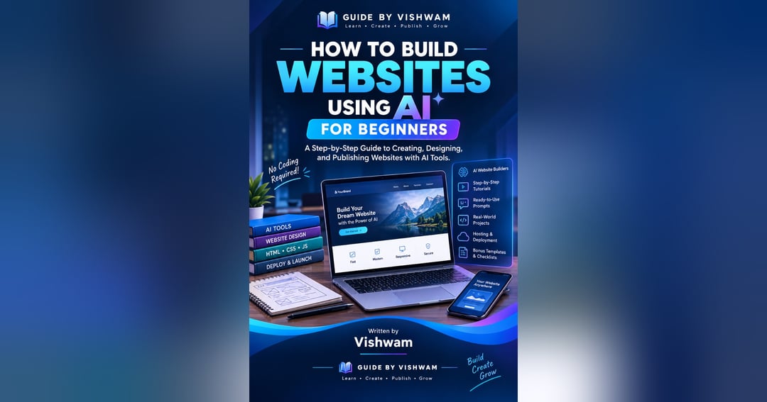How to Build Websites Using AI for Beginners: A Step-by-Step Guide to Creating, Designing, and Publishing Websites with AI Tools