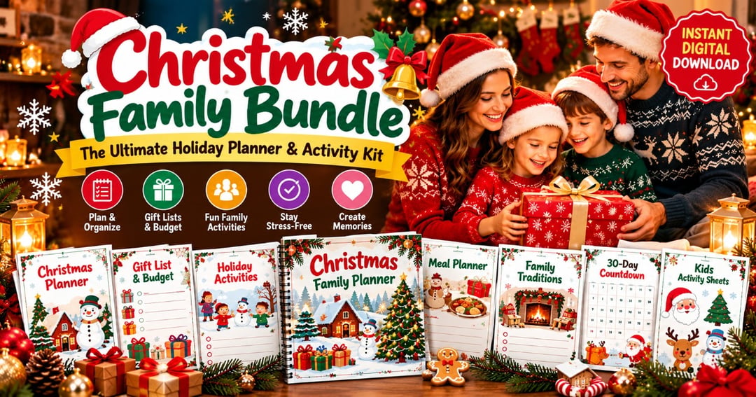 Christmas Family Bundle – The Ultimate Holiday Planner & Activity Kit