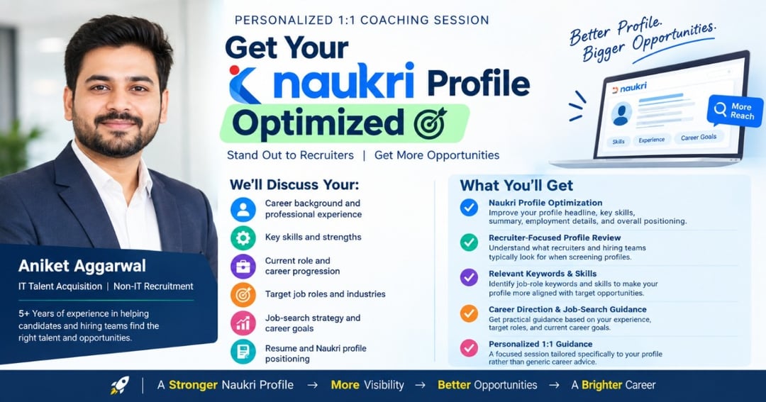 1:1  Naukri Profile Optimization, image 2