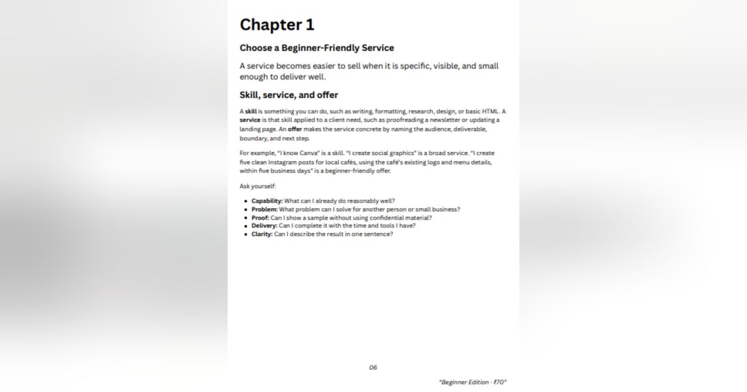 Beginner Freelancing Starter Kit, image 4