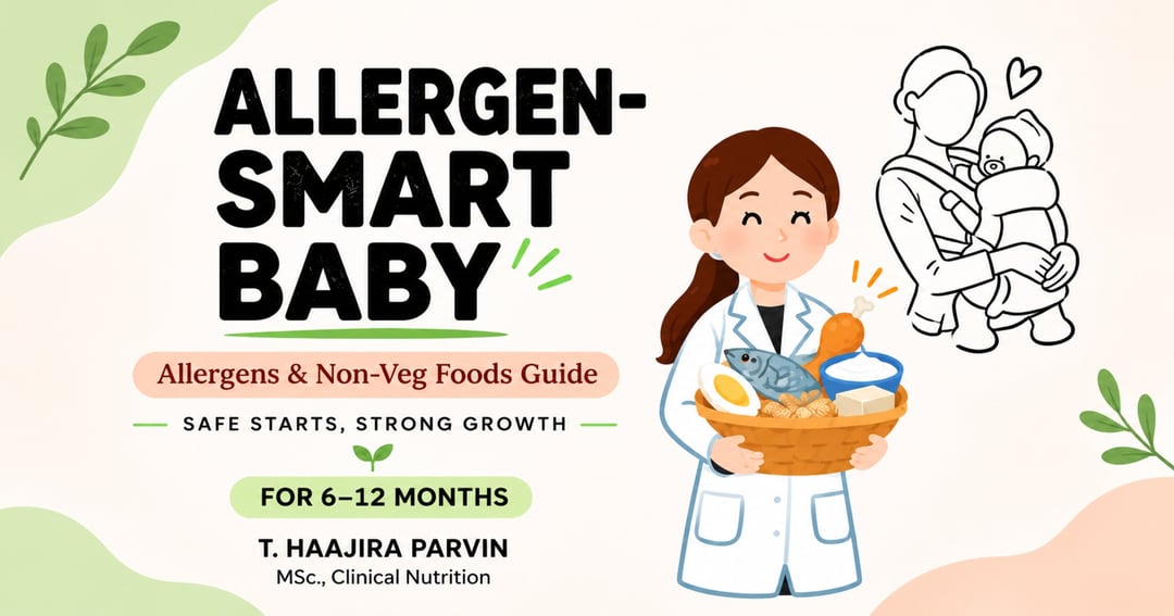 Allergen-Smart Baby: Allergens & Non-Veg Foods Guide (6–12 Months)