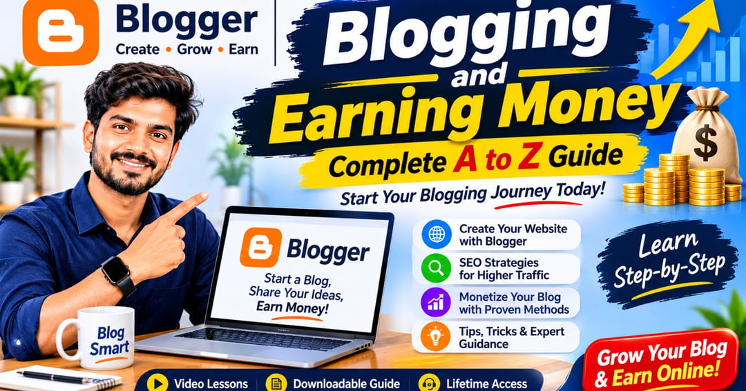 Blogging and Earning Money – Complete A to Z Guide, 99% Earn Money