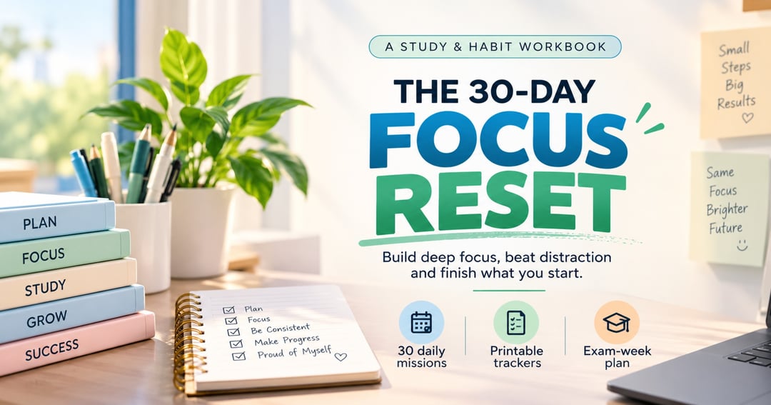 🎯 The 30-Day Focus Reset – Build Deep Focus & Beat Distractions