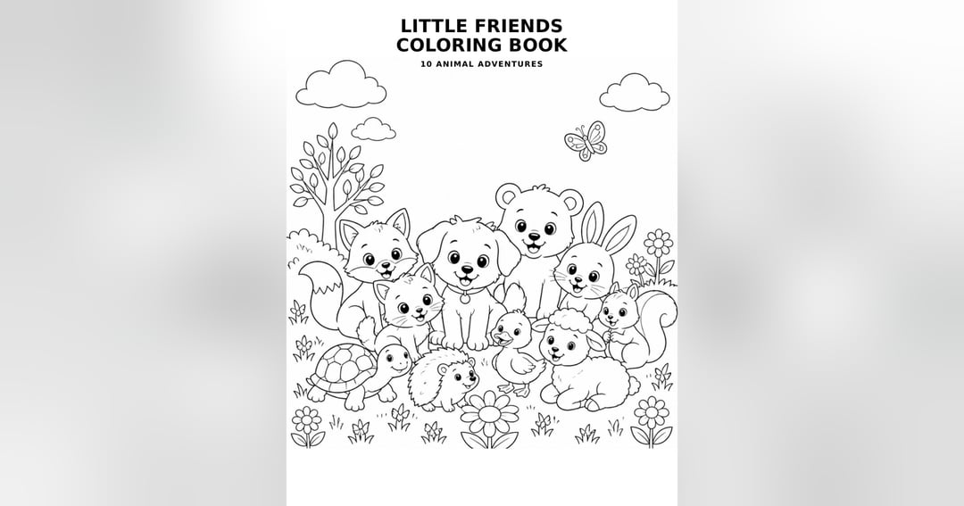 Little Friends Coloring Book for Kids (Ages 4–8), image 2