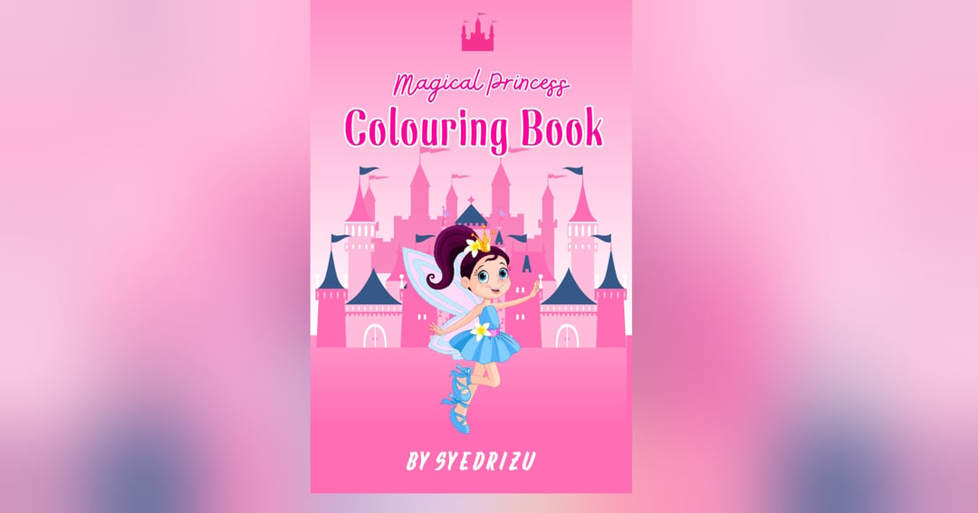 Magical Princess Colouring Book for Kids Ages 3-7 | 20 Printable Pages