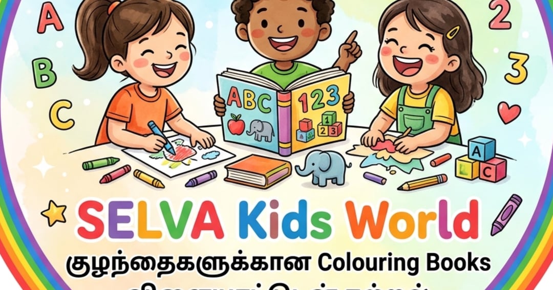SELVA Kids World 🌈 | குழந்தைகளுக்கான Colouring & Learning E-Books