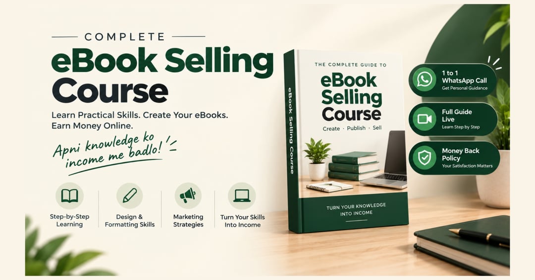 Ebook Selling Course (1 to 1 Video Call Guide)