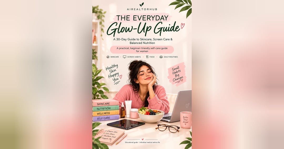 The Everyday Glow-Up Guide – Your Beginner-Friendly Skincare & Wellness Routine