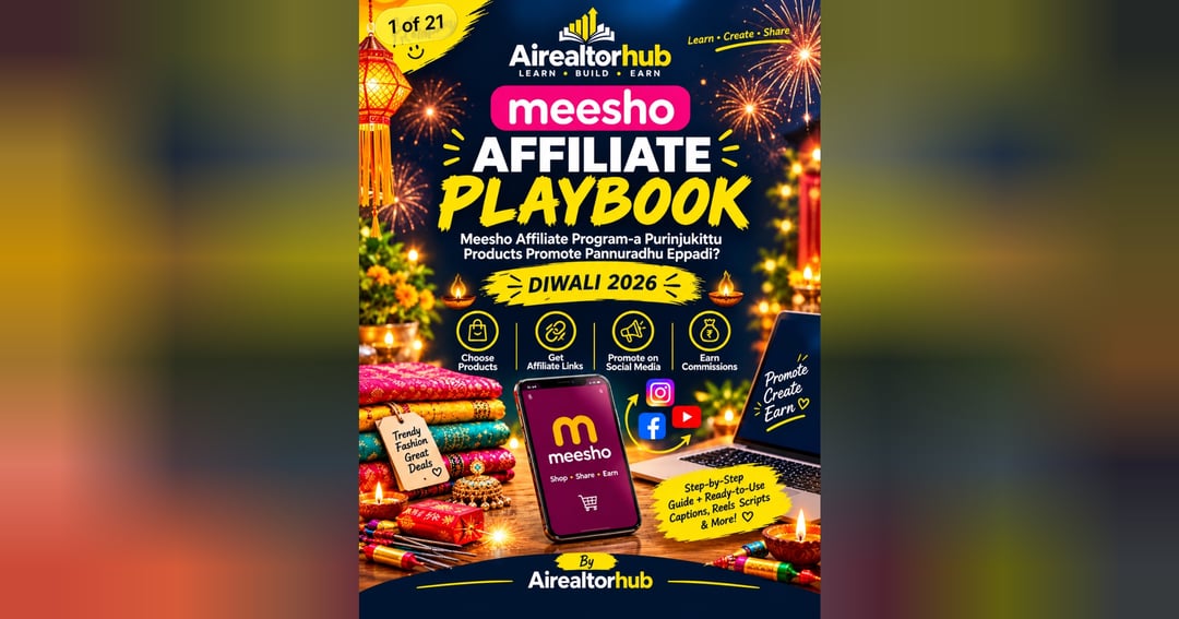 Meesho Affiliate Playbook – Beginner’s Guide to Affiliate Marketing | Tanglish Edition