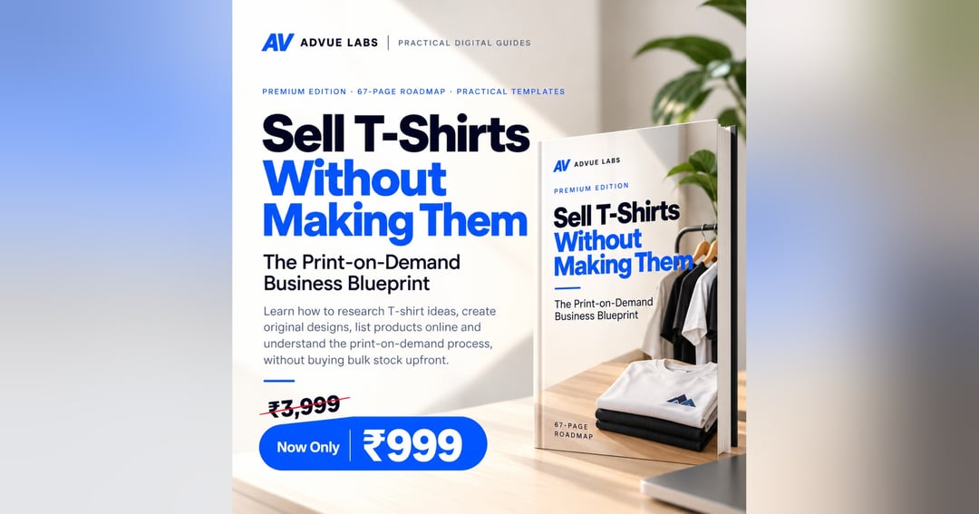 Sell T-Shirts Without Making Them | Print-on-Demand Business Blueprint