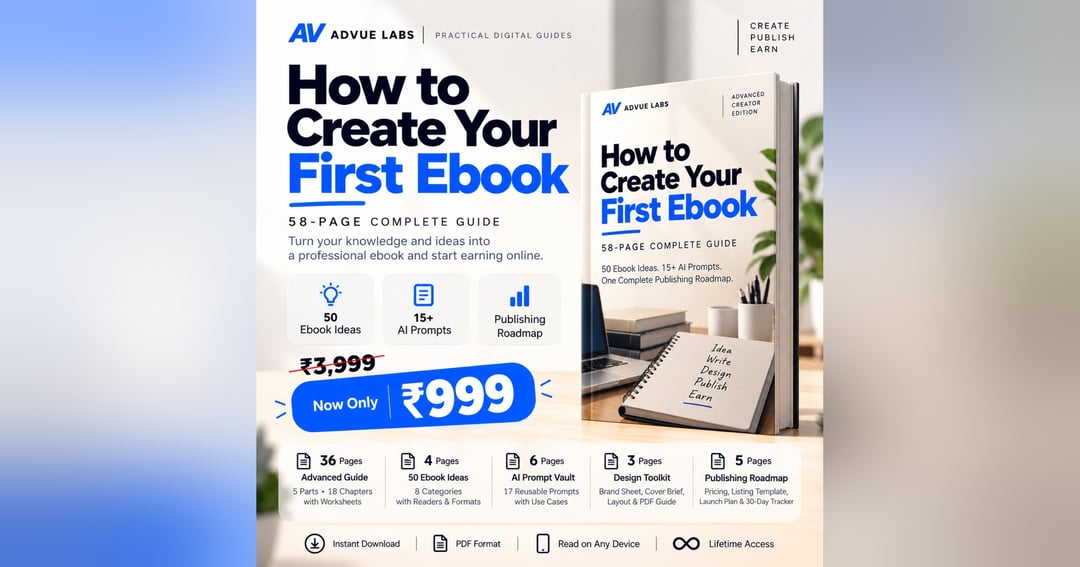 How to Create Your First Ebook | Advanced Creator Edition