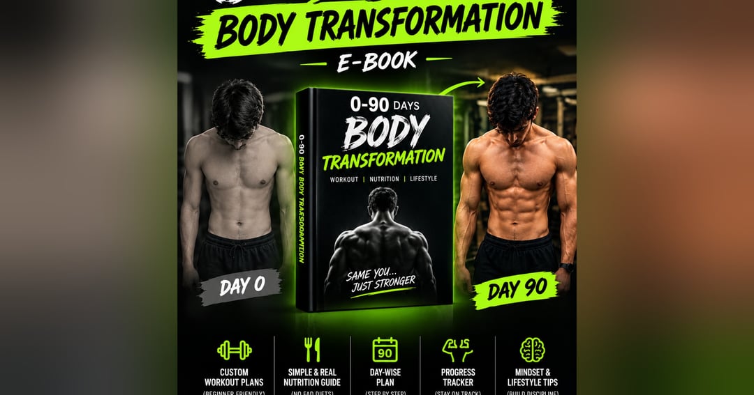 Skinny to Muscular: The Ultimate 90-Day Body Transformation Guide 💪🔥, image 2
