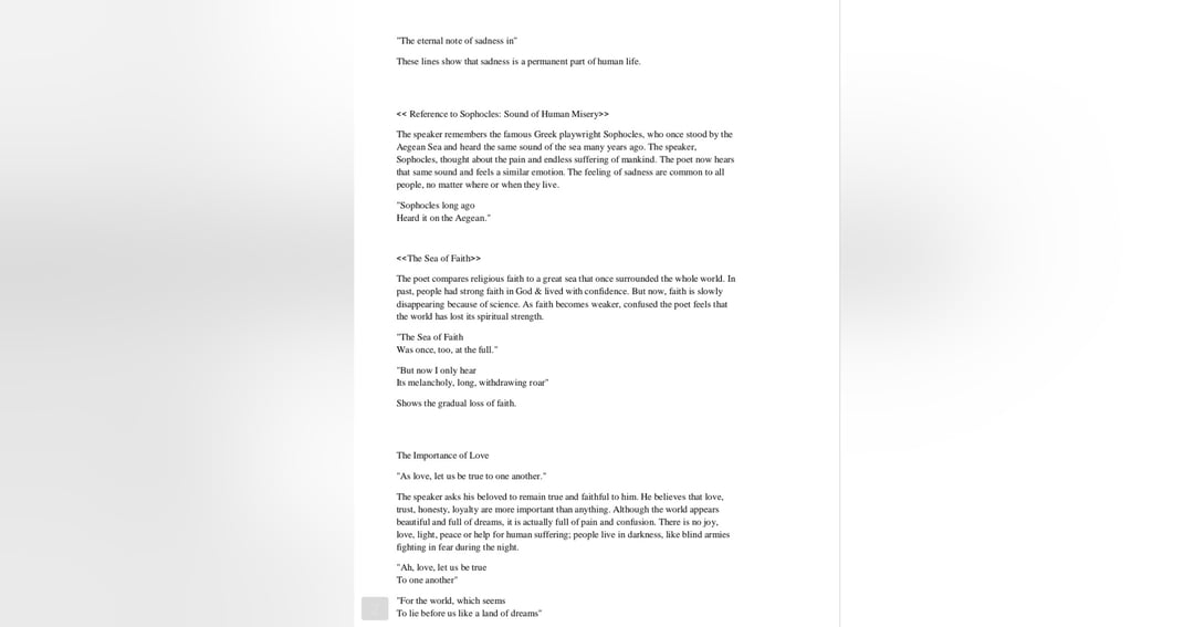About helping Easy Essay for college students Dover Beach, image 3