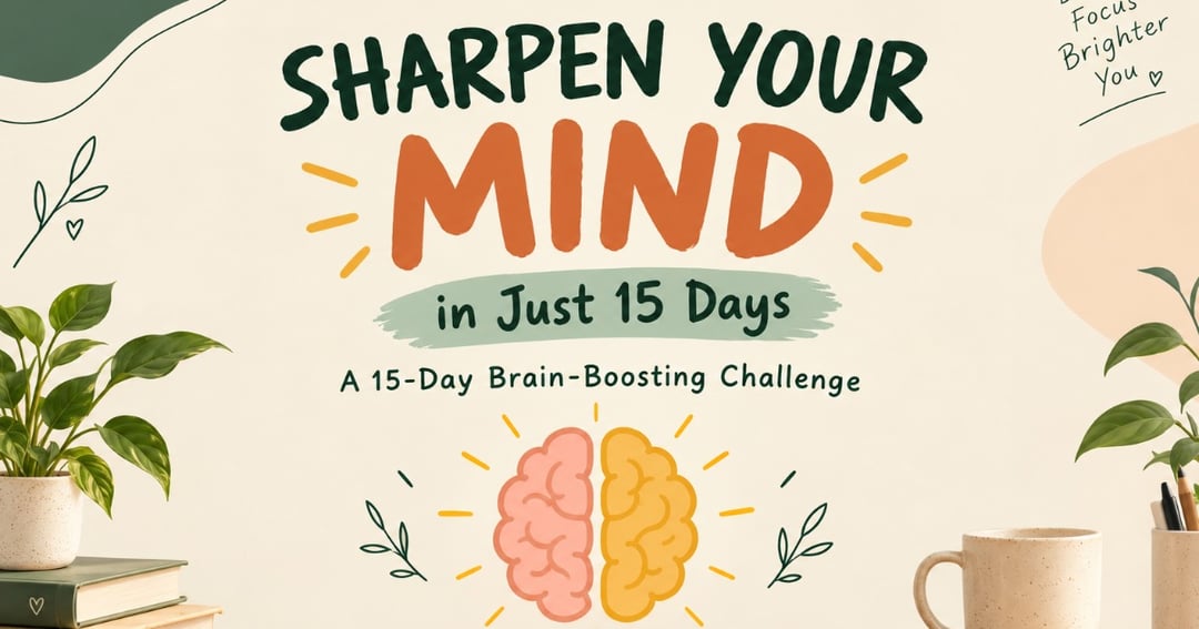Sharpen Your Mind in Just 15 Days