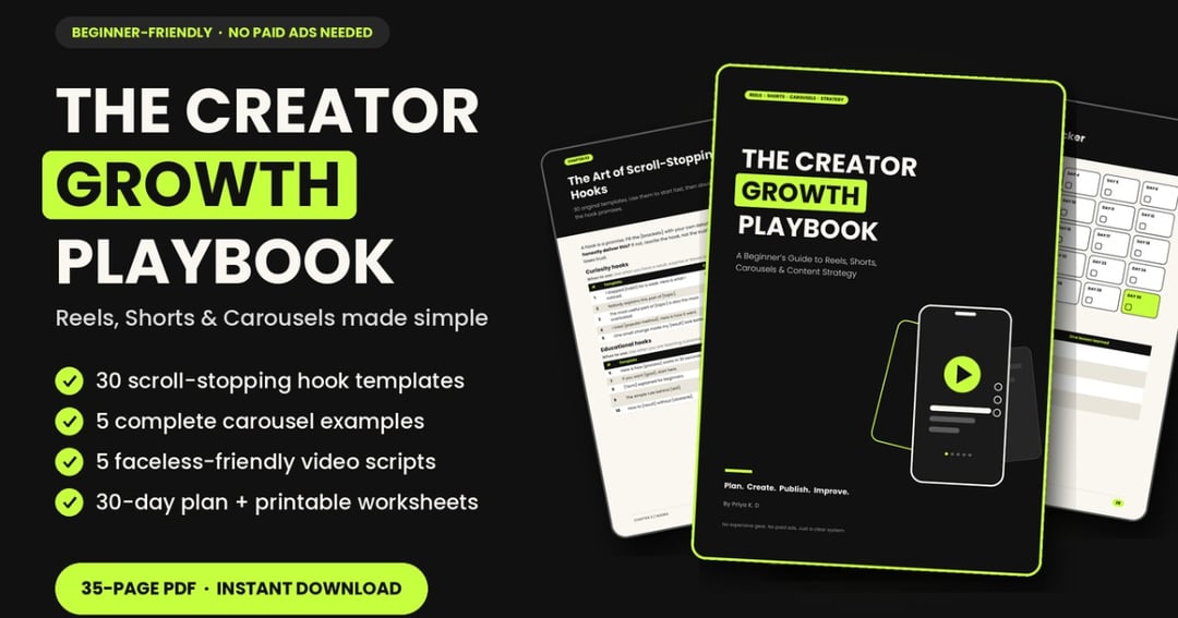 The Creator Growth Playbook!