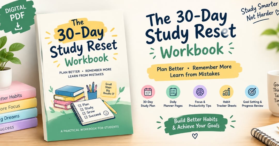 The 30-Day Study Reset Workbook