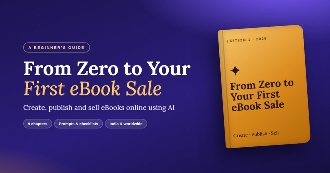 From Zero to your First Ebook sale, image 2