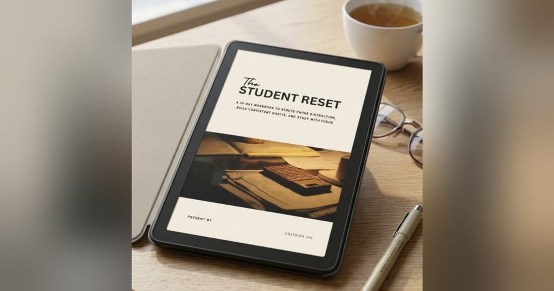 The Student Reset — 30-Day Student Productivity Workbook | Beat Procrastination, Reduce Phone Distractions & Build Better Study Habits, image 3