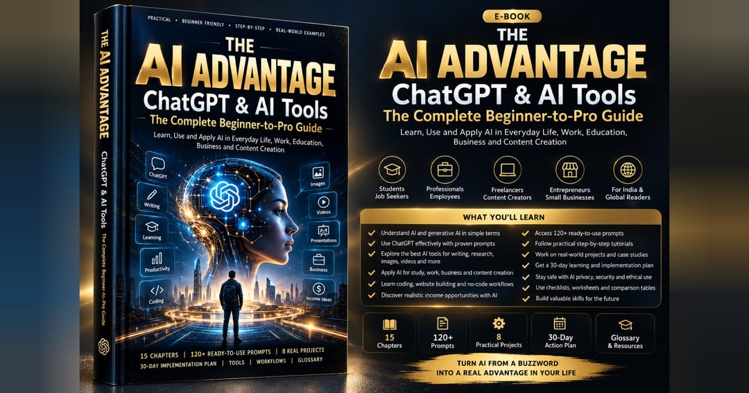 The AI Advantage: ChatGPT & AI Tools — The Complete Beginner-to-Pro Guide